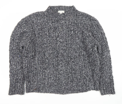 Womens UK Size 14 Topshop Grey Pullover Jumper
