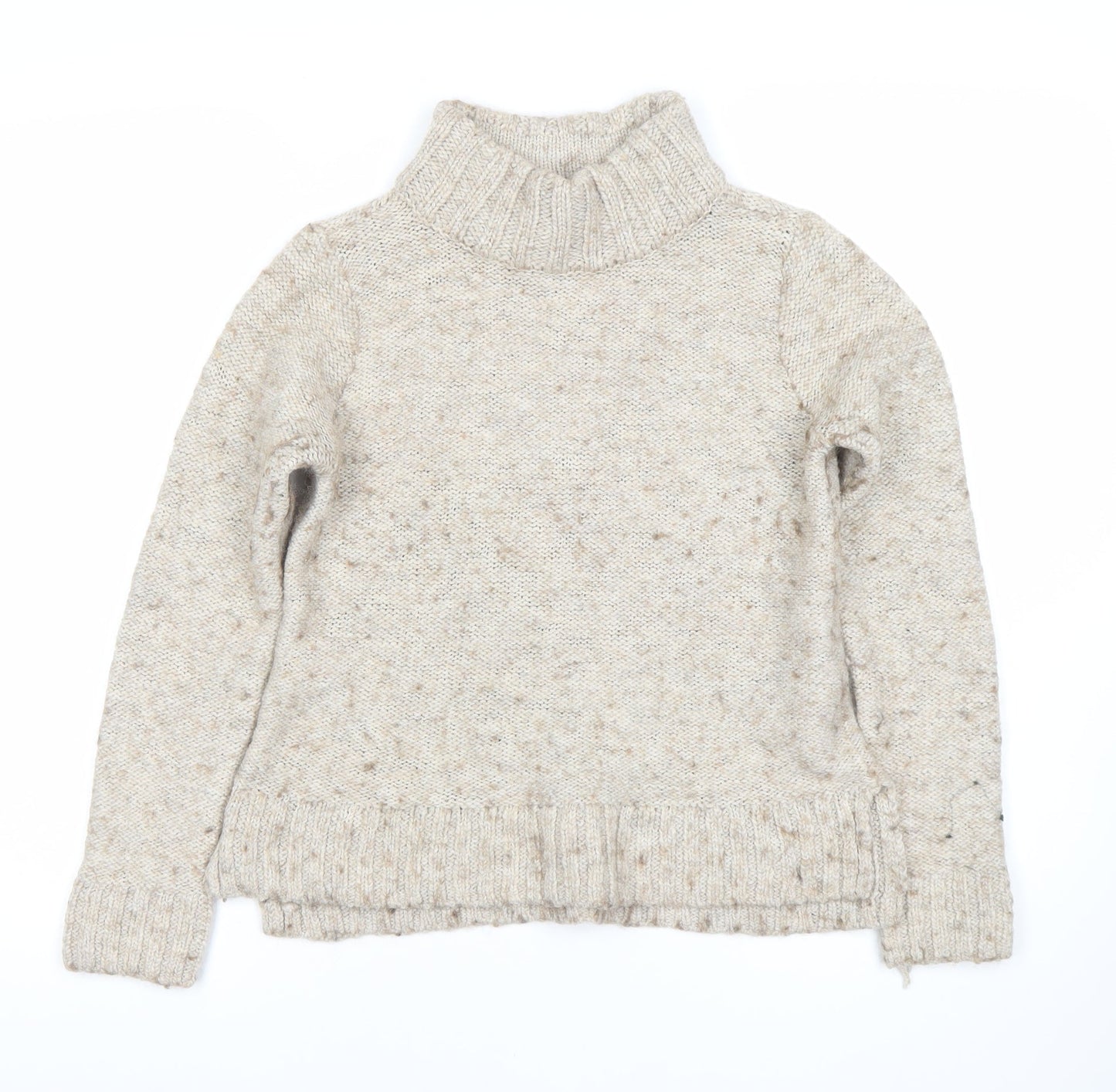 Womens UK Size M Hollister Beige Pullover Jumper