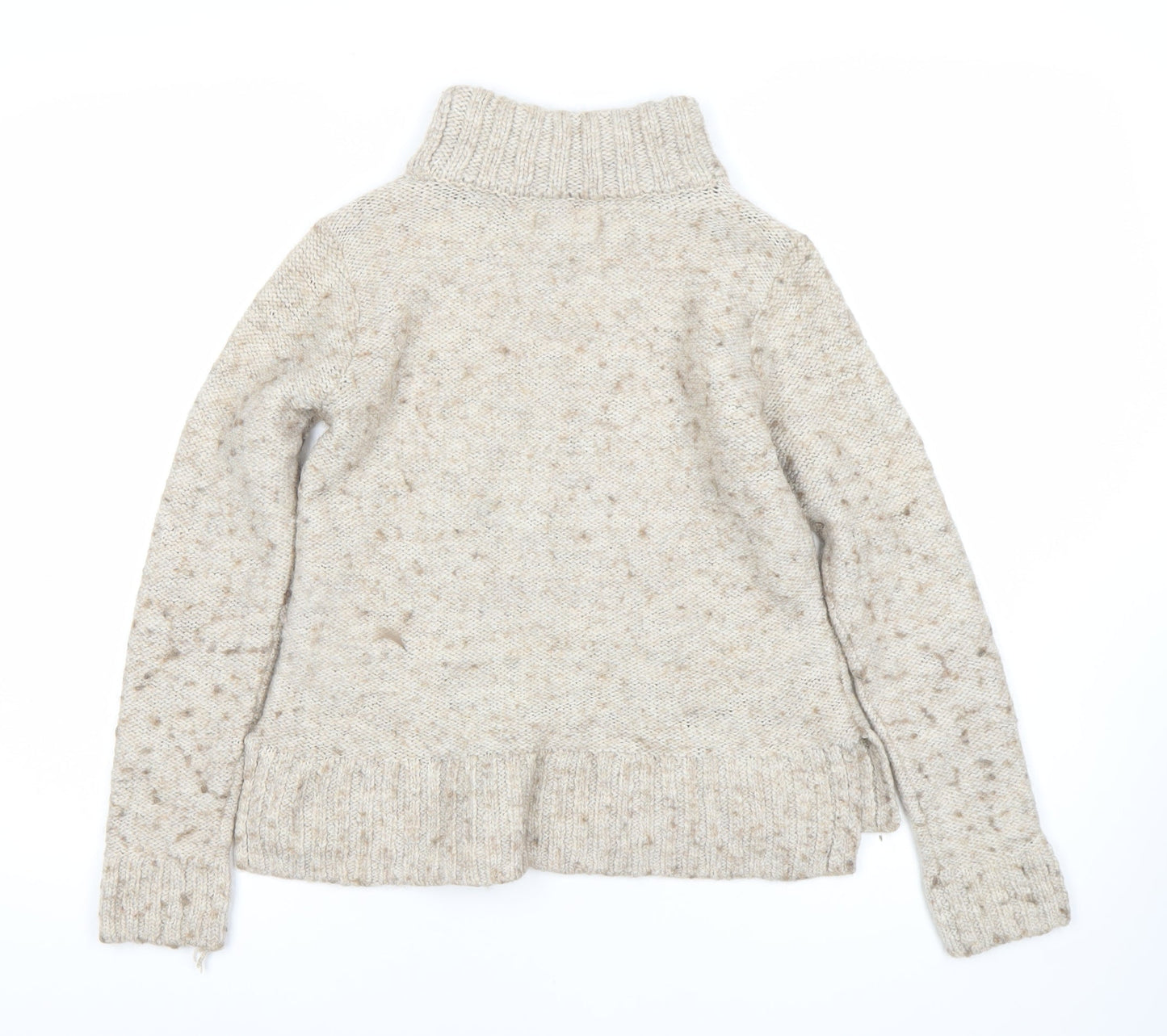 Womens UK Size M Hollister Beige Pullover Jumper