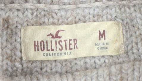 Womens UK Size M Hollister Beige Pullover Jumper
