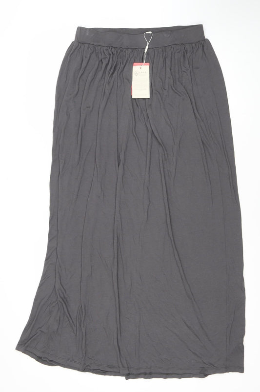 Monsoon Black Midi Skirt, Women, M, Casual Elegance