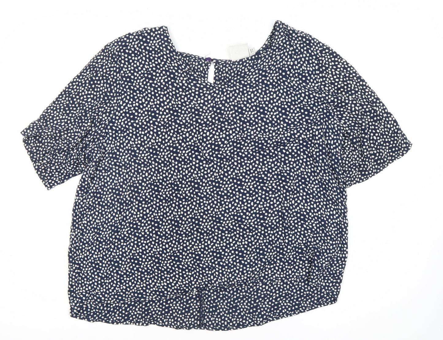 Womens UK Size 12 ICHI Blue  Blouse