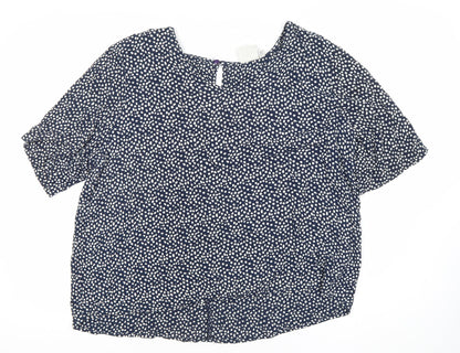 Womens UK Size 12 ICHI Blue  Blouse