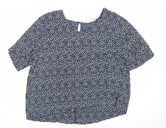 Womens UK Size 12 ICHI Blue  Blouse