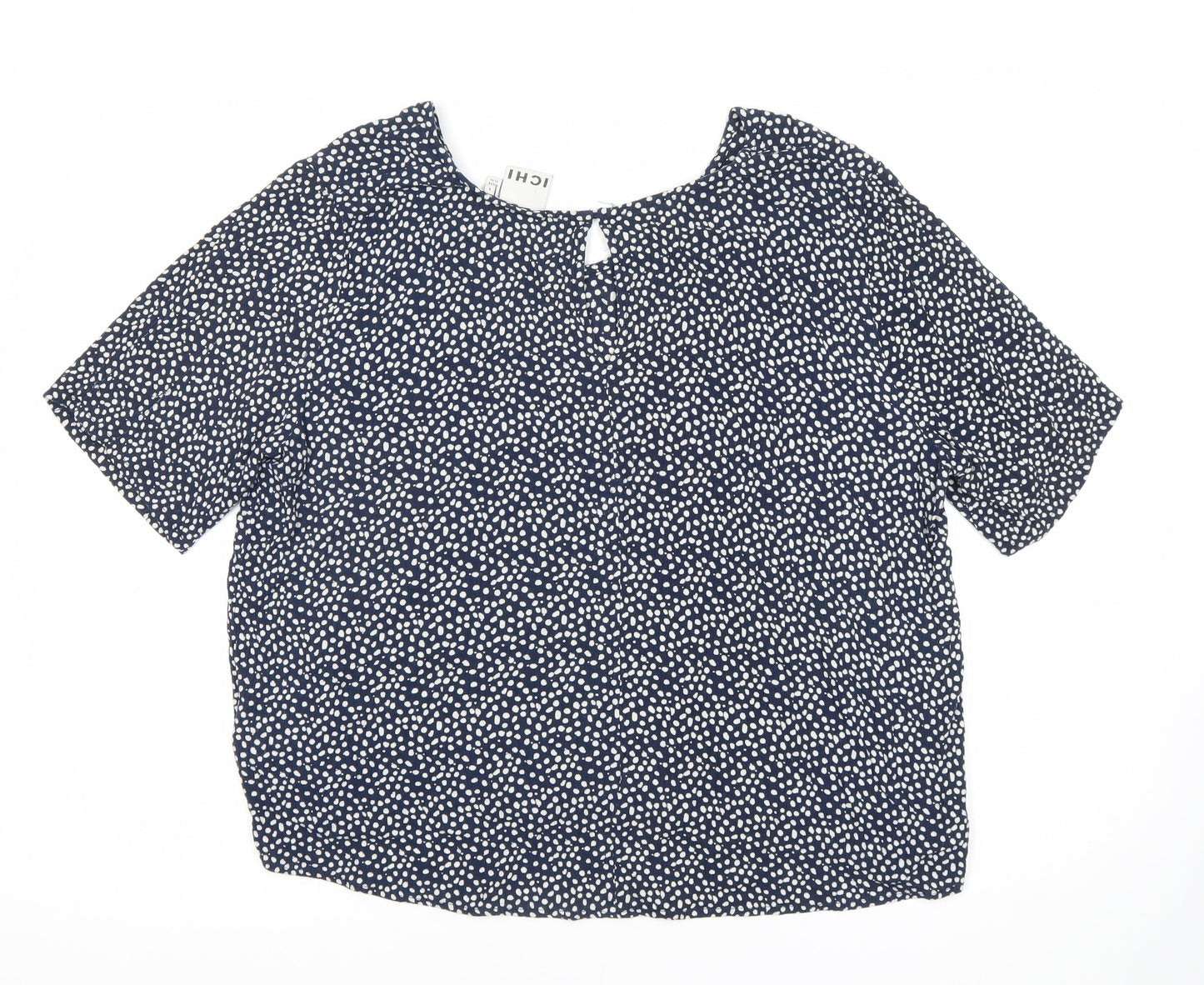 Womens UK Size 12 ICHI Blue  Blouse