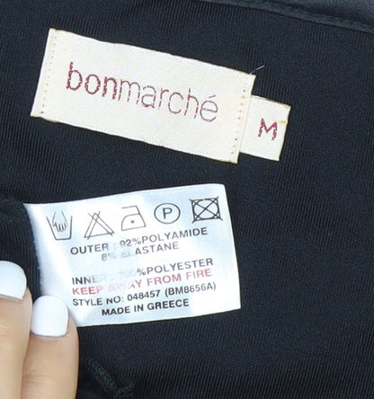 Womens UK Size M Bonmarché Black Basic Blouse