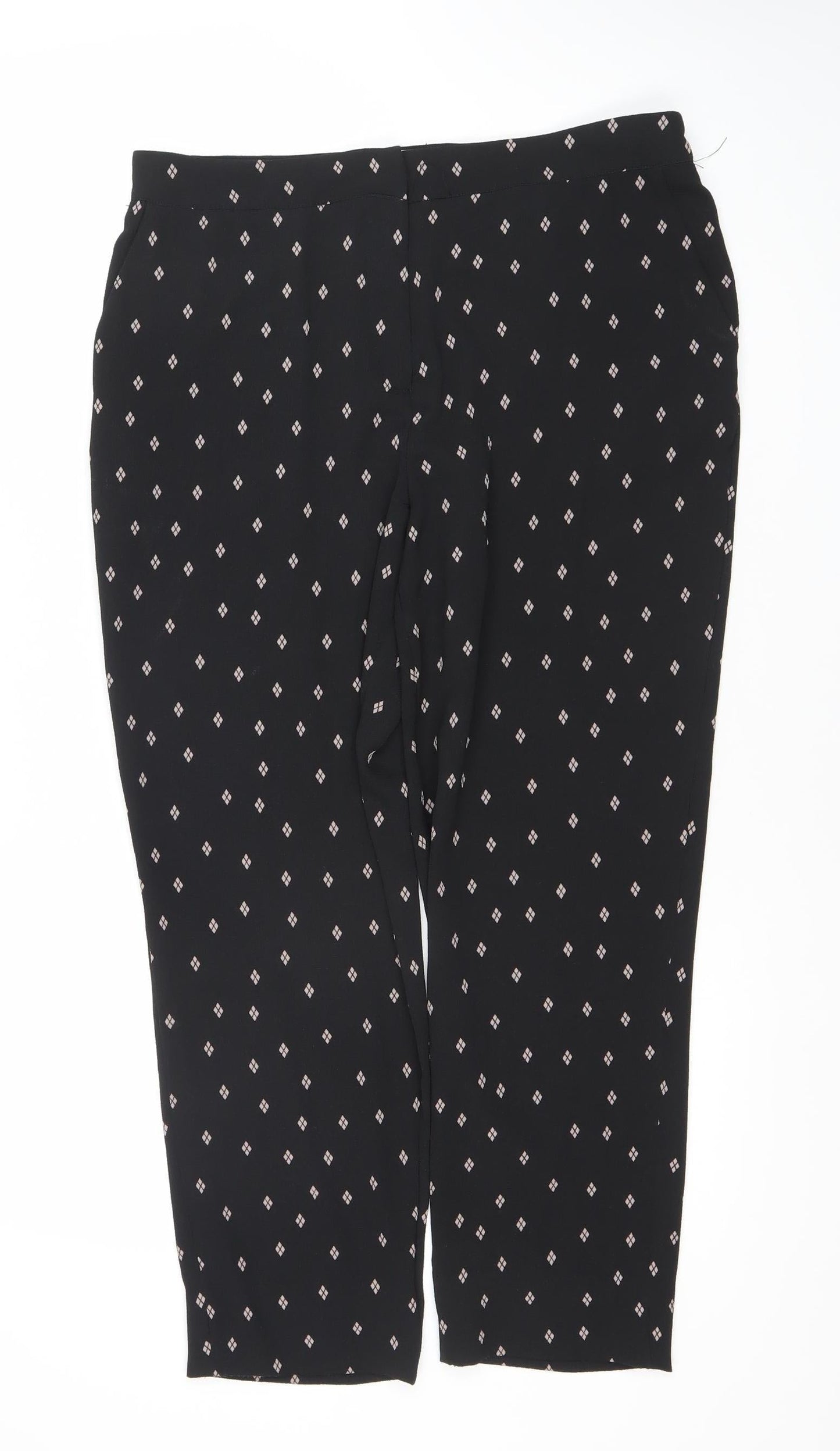 Womens UK Size 10 VILA   Black Trousers