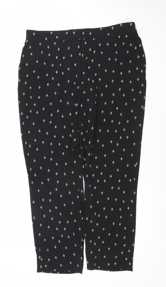 Womens UK Size 10 VILA   Black Trousers