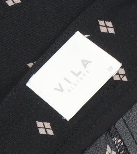 Womens UK Size 10 VILA   Black Trousers