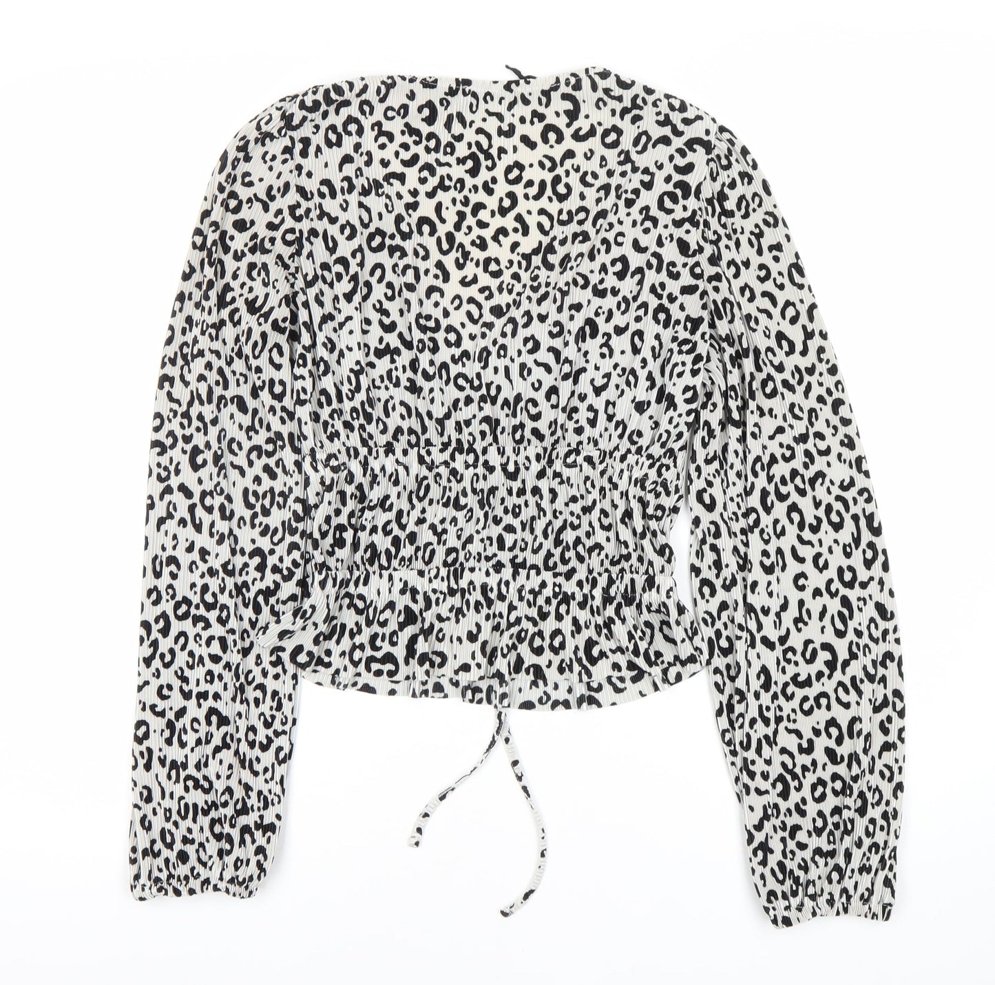Womens UK Size 4 Zara White Cropped Blouse