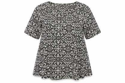 Womens UK Size 20 Bonmarche Black Tunic Blouse