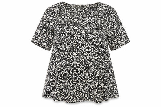 Womens UK Size 20 Bonmarche Black Tunic Blouse