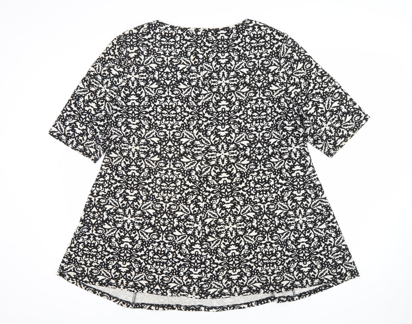 Womens UK Size 20 Bonmarche Black Tunic Blouse