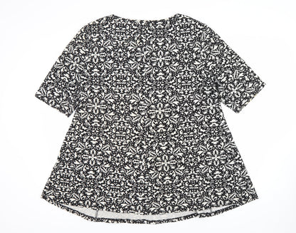 Womens UK Size 20 Bonmarche Black Tunic Blouse