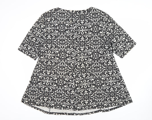 Bonmarche Women's Black Floral Tunic Size 20