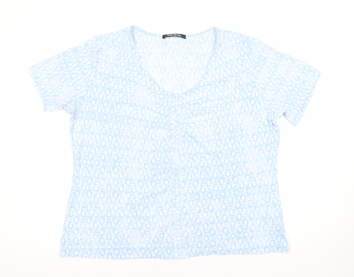 Randy Berry Women's Blue Animal Print T-Shirt