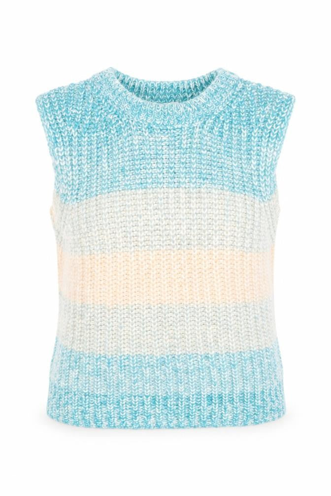 Womens UK Size M b.young Multicoloured Vest Jumper