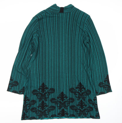 Womens UK Size 14 Per Una Green Cardigan Jumper