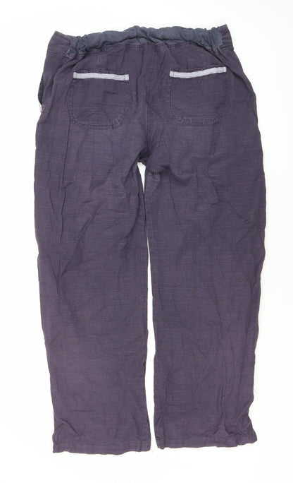 Nomads Women's Purple Straight Trousers Size 12