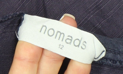 Nomads Women's Purple Straight Trousers Size 12