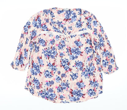 Womens UK Size 14 Marks and Spencer Multicoloured Tunic Blouse