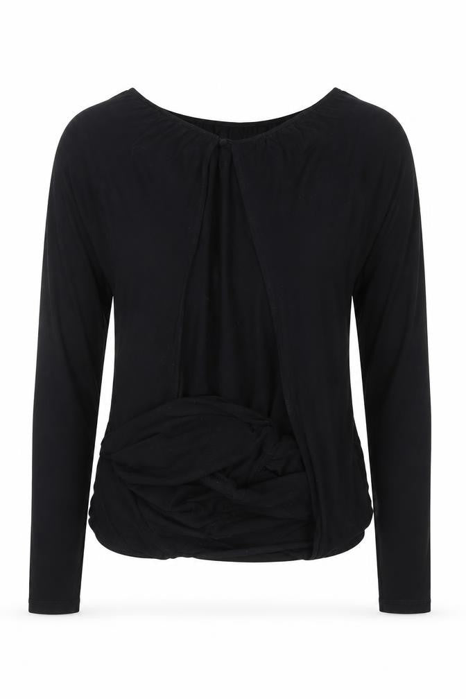 Womens UK Size XS Reiss Black Basic Blouse