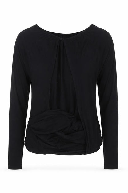 Womens UK Size XS Reiss Black Basic Blouse