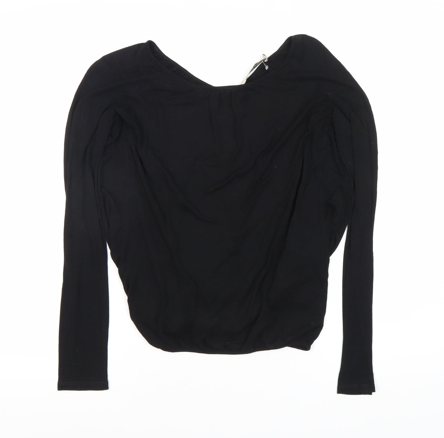 Womens UK Size XS Reiss Black Basic Blouse
