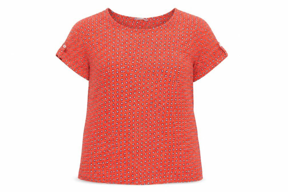 Womens UK Size 14 Marks and Spencer Red Basic T-Shirt