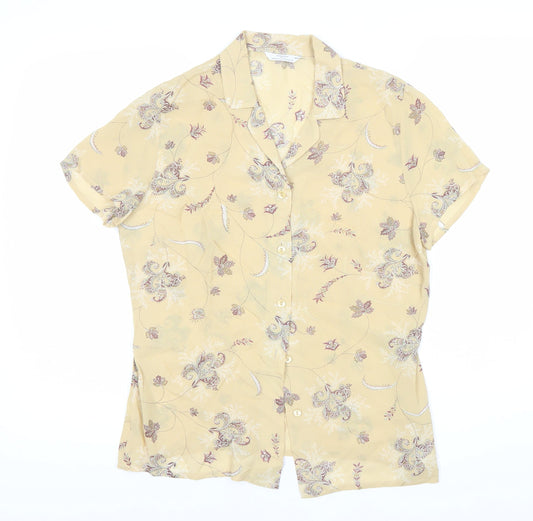 Womens UK Size 10 Marks and Spencer Multicoloured Button-Up Button-Up
