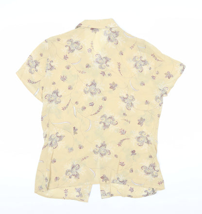 Womens UK Size 10 Marks and Spencer Multicoloured Button-Up Button-Up