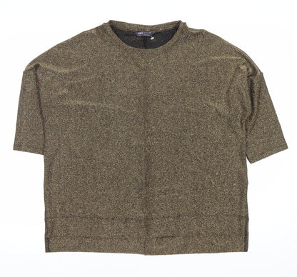 Womens UK Size 14 Marks and Spencer Gold  T-Shirt