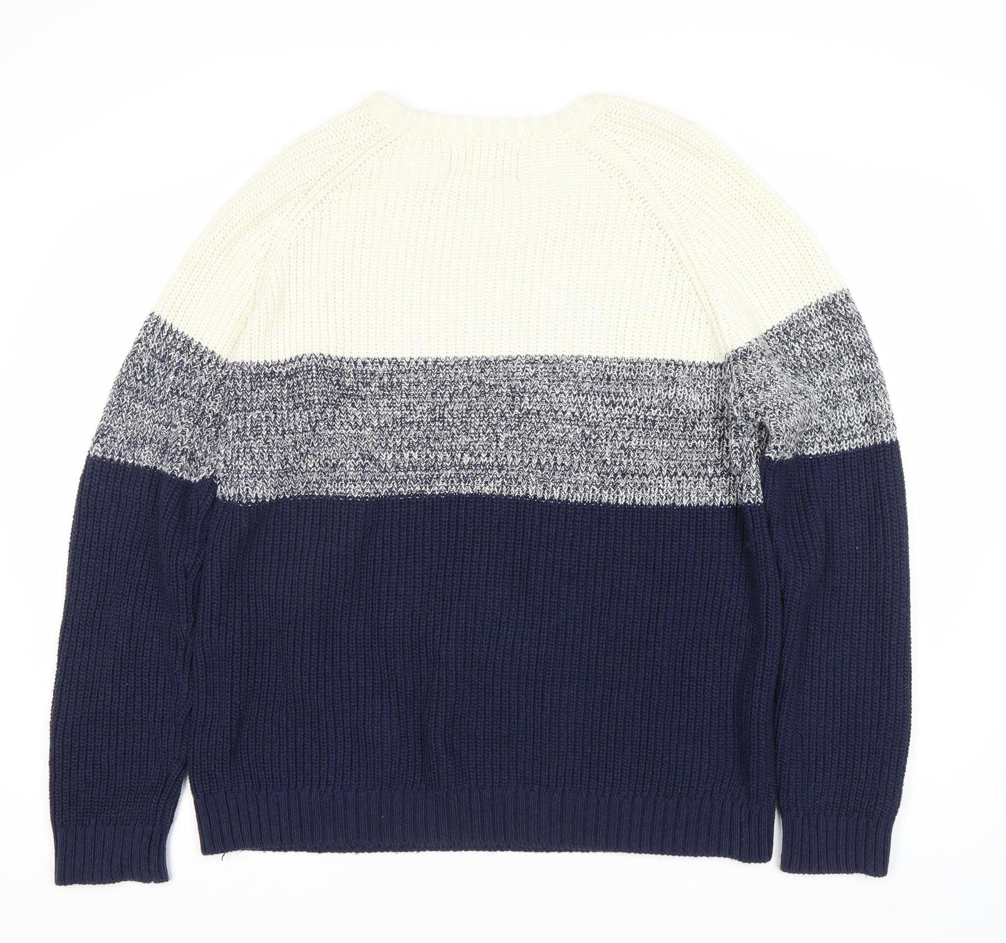 River Island Men's XL Blue Pullover Jumper