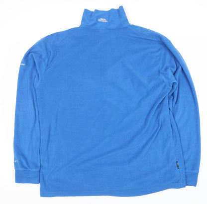 Trespass Men's Blue XL Fleece 1/2 Zip Sweatshirt