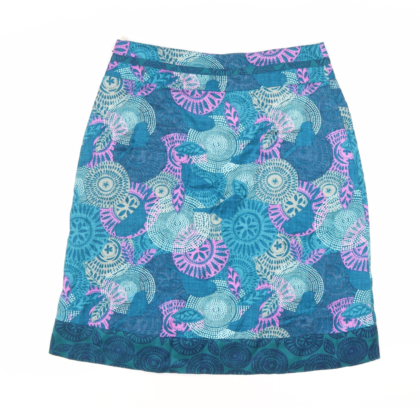 Mantaray Women's Multicoloured Skirt Size 10 Geometric