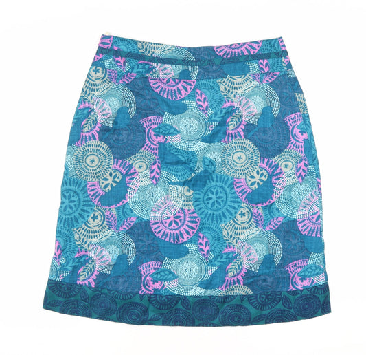 Mantaray Women's Multicoloured Skirt Size 10 Geometric