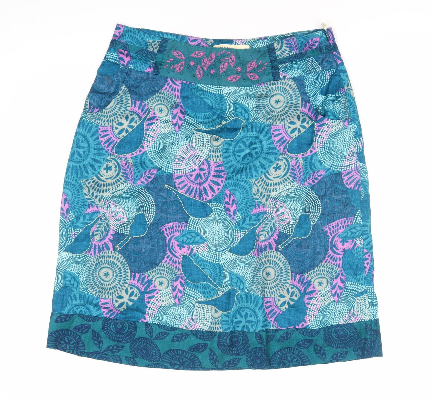 Mantaray Women's Multicoloured Skirt Size 10 Geometric