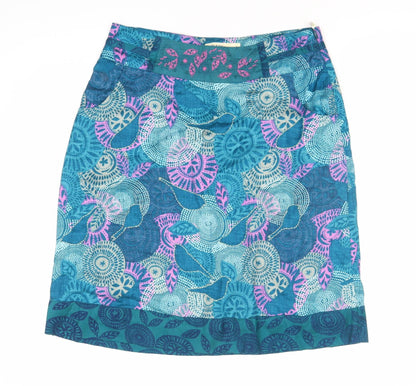 Mantaray Women's Multicoloured Skirt Size 10 Geometric