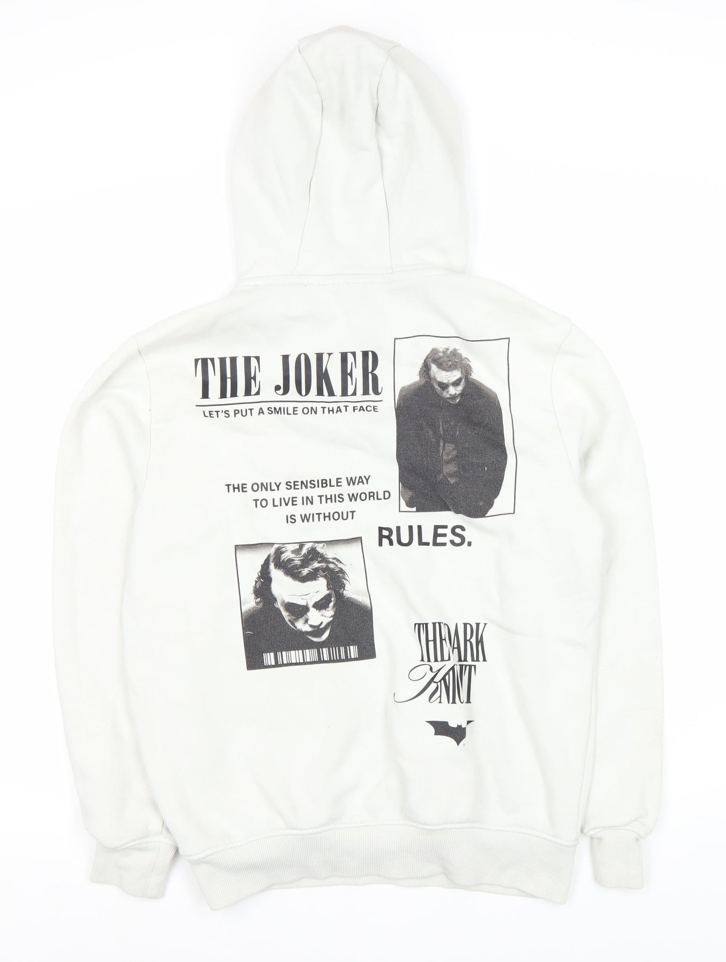 The Dark Knight Trilogy Unisex White XS Hoodie