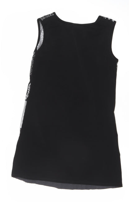 New Collection Italy Women's Black Geometric Casual Dress