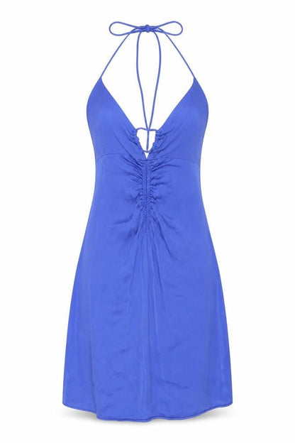 Zara Women Blue Halter Slip Dress Size 12