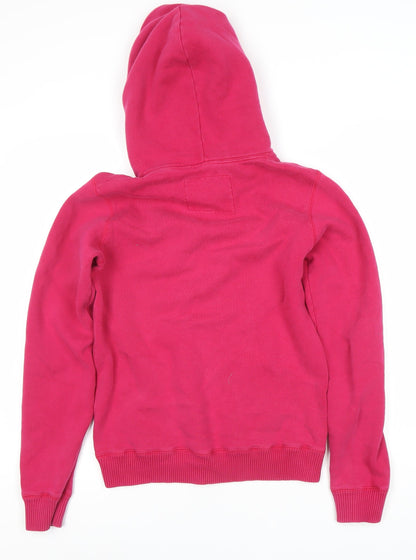 Womens UK Size 8 Jack Wills Pink Pullover Hoodie