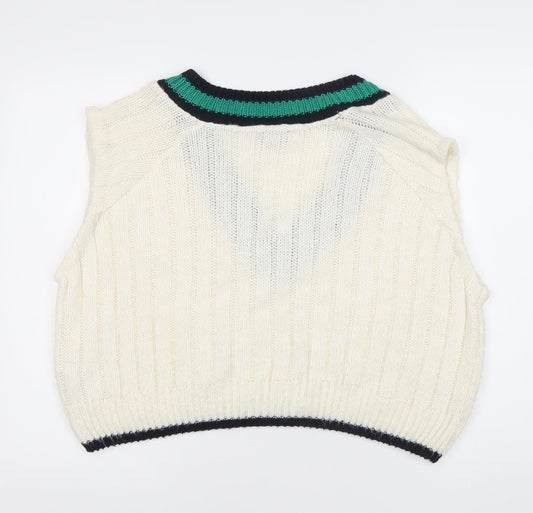 Womens UK Size 10 Topshop Multicoloured Vest Jumper