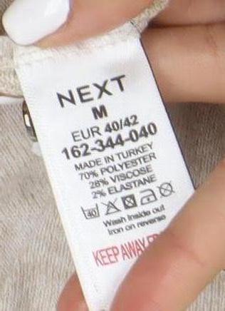 Womens UK Size 14 NEXT Beige Pullover Jumper
