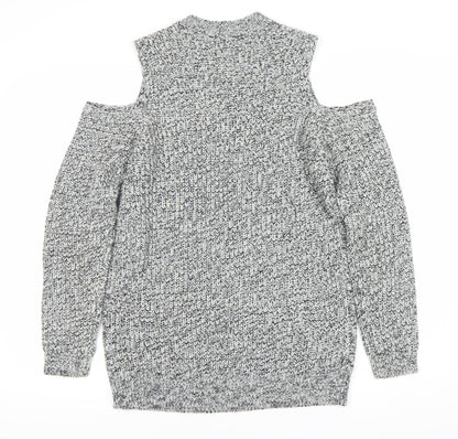 Womens UK Size 12 BE YOU Grey Jumper Jumper
