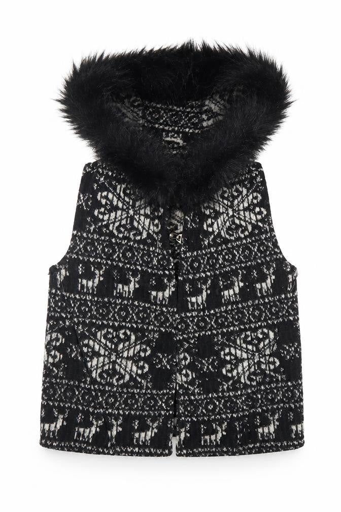 Womens UK Size M Zara Black Gilet
