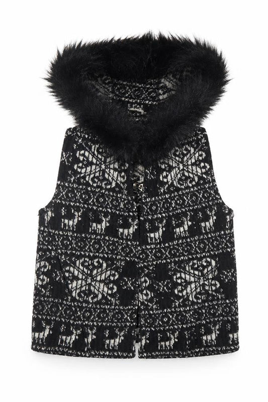 Womens UK Size M Zara Black Gilet