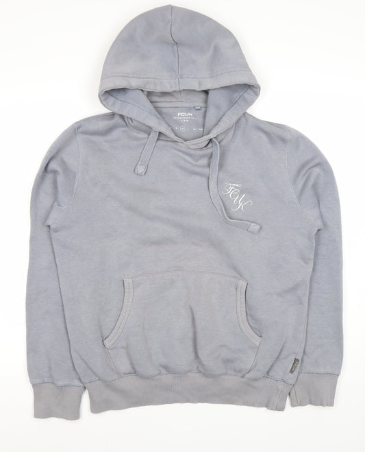 Mens UK Size M French Connection Grey Pullover Hoodie