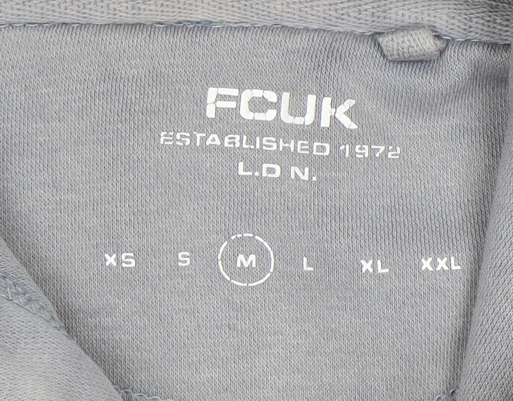 Mens UK Size M French Connection Grey Pullover Hoodie