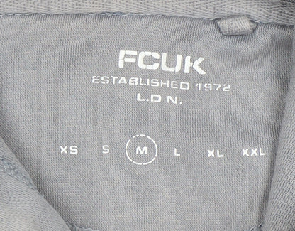 Mens UK Size M French Connection Grey Pullover Hoodie